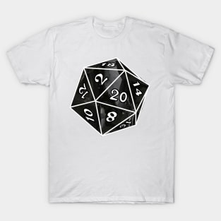 Obsidian D20 Dice T-Shirt